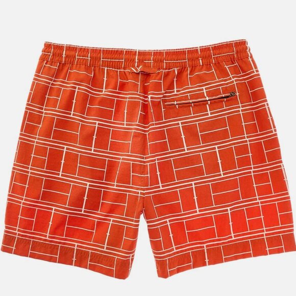 NWT - Billy Reid Court Swim Shorts in Clay Size XL - Picture 3 of 5